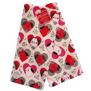 Valentines 2 Pack Dual Purpose Towels